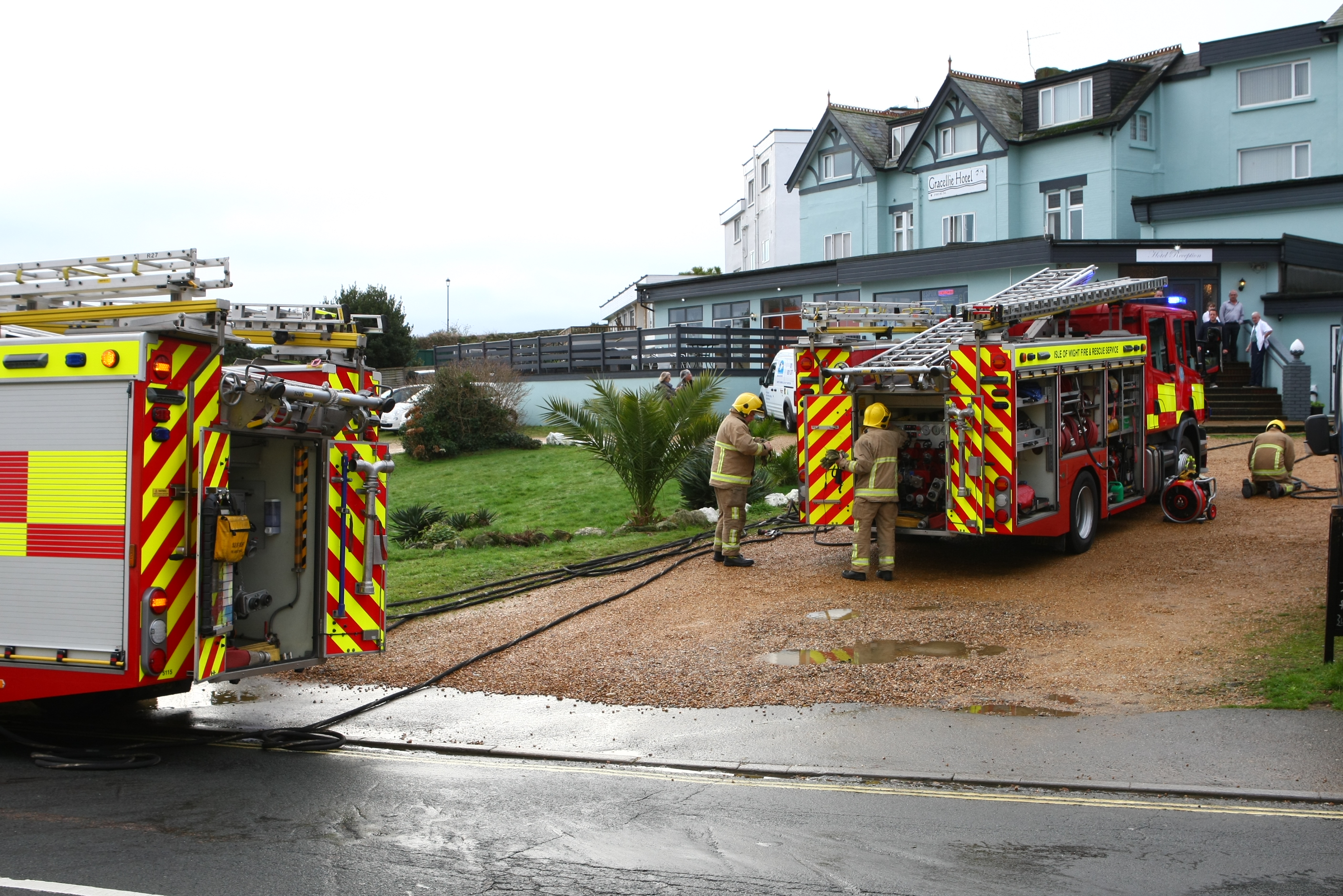 FIRE AT SHANKLIN’S GRACELLIE HOTEL