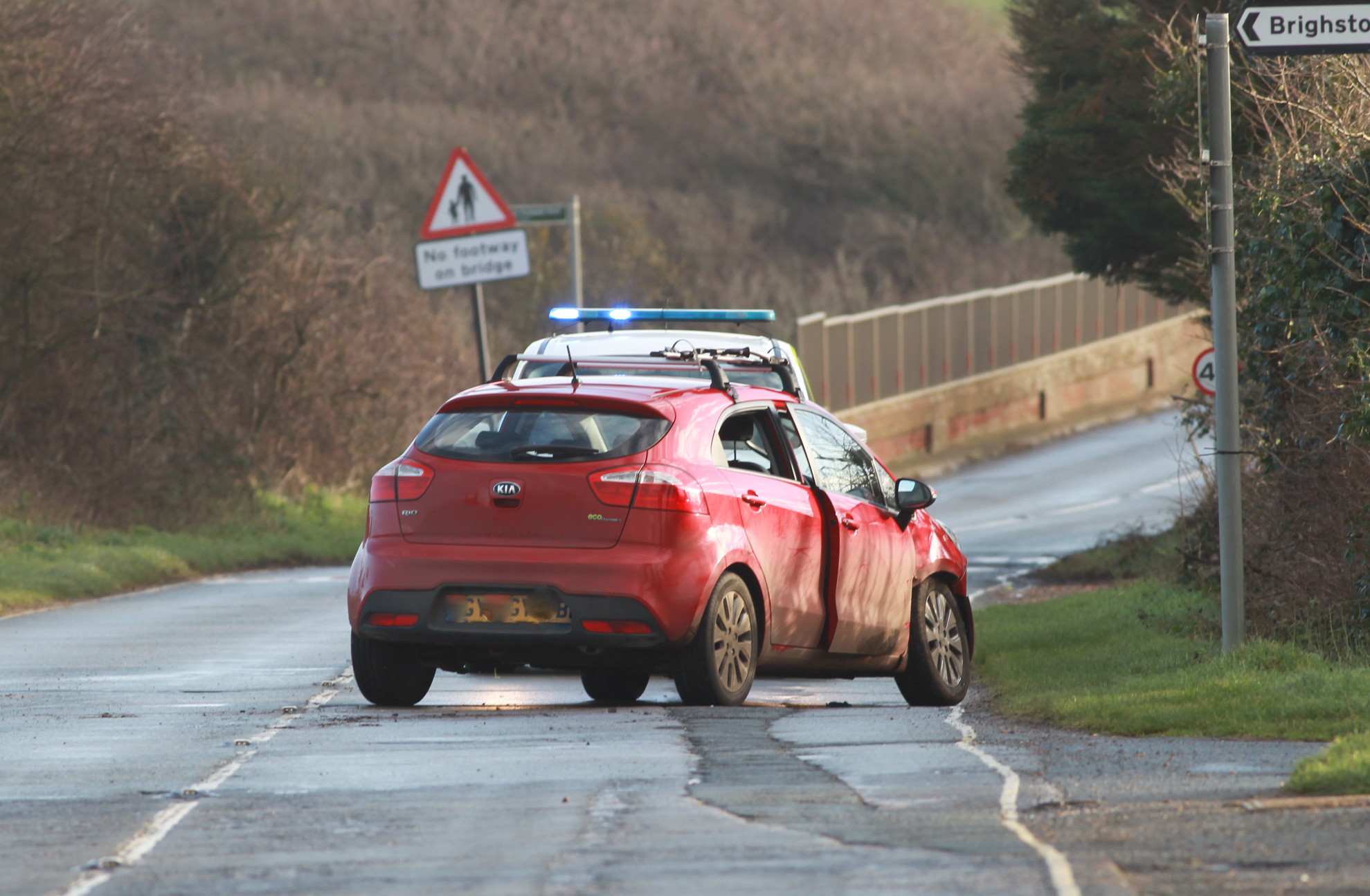 2-VEHICLE CRASH ON MILITARY ROAD AT BRIGHSTONE