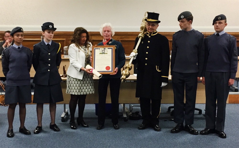 FREEDOM OF THE ISLE OF WIGHT GRANTED TO MARY ELLIS