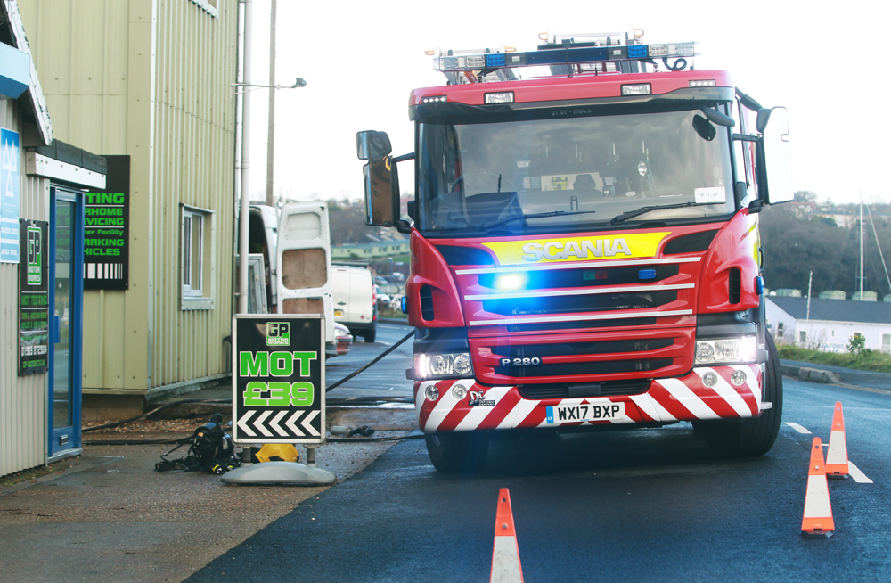 CAMPERVAN DESTROYED BY FIRE IN BEMBRIDGE