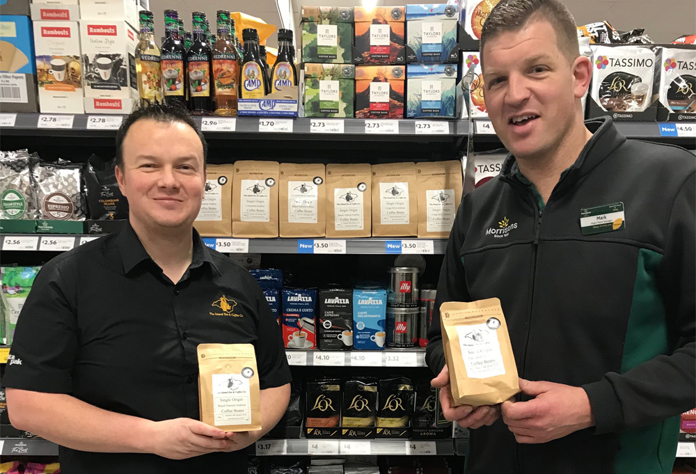 ISLAND TEA & COFFEE CO ANNOUNCE RETAIL PARTNERSHIP WITH MORRISONS