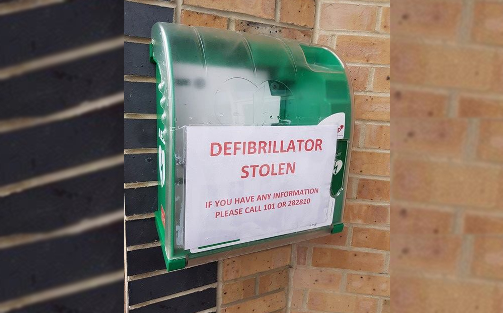‘HUGE DISAPPOINTMENT’ OVER STOLEN COWES DEFIB