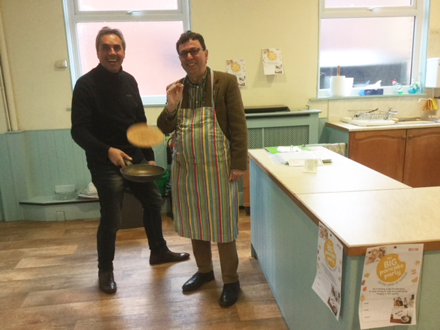 RYDE COUNCILLORS BATTLE IT OUT IN PANCAKE CHALLENGE