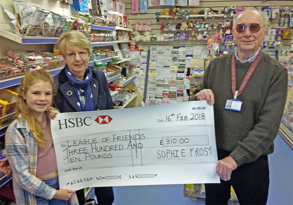 YOUNG SOPHIE WALKS TALL FOR HOSPITAL CHARITY