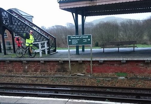 MAN’S LUCKY ESCAPE AFTER CROSSING TRAIN TRACK TO DISUSED PLATFORM
