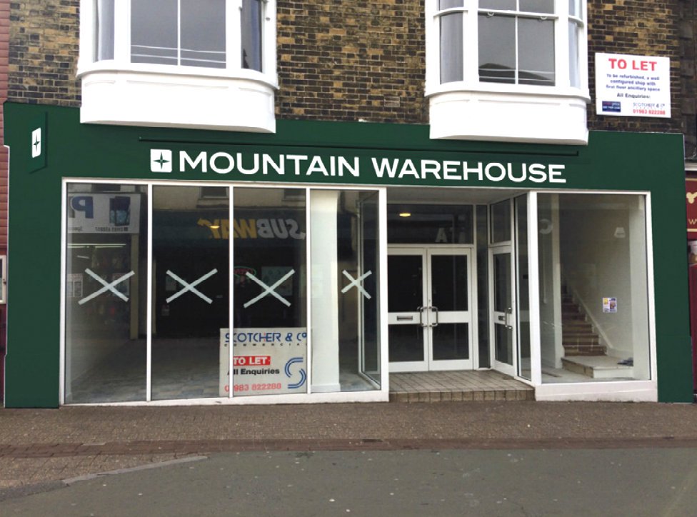 MOUNTAIN WAREHOUSE TO TAKE ON EMPTY SHOP IN RYDE
