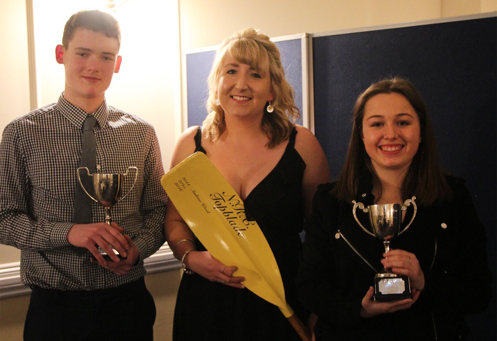 SOPHIE SCOOPS ‘TOP BLADE’ AT ANNUAL NEWPORT ROWING CLUB AWARDS EVENING