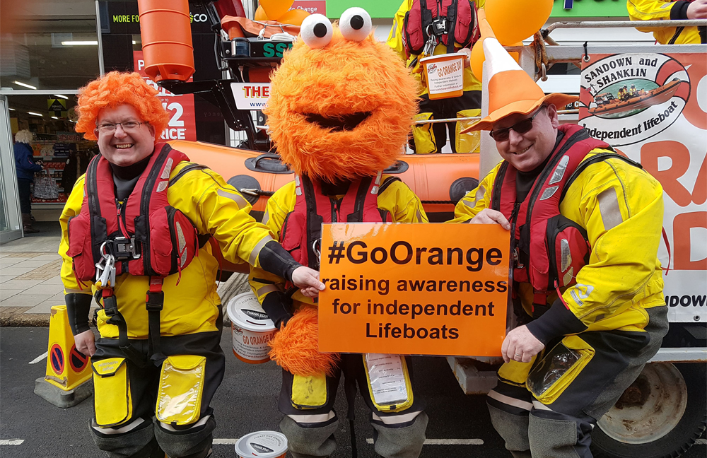WAVES OF ORANGE SEEN IN SUPPORT OF ISLAND’S INDEPENDENT LIFEBOATS