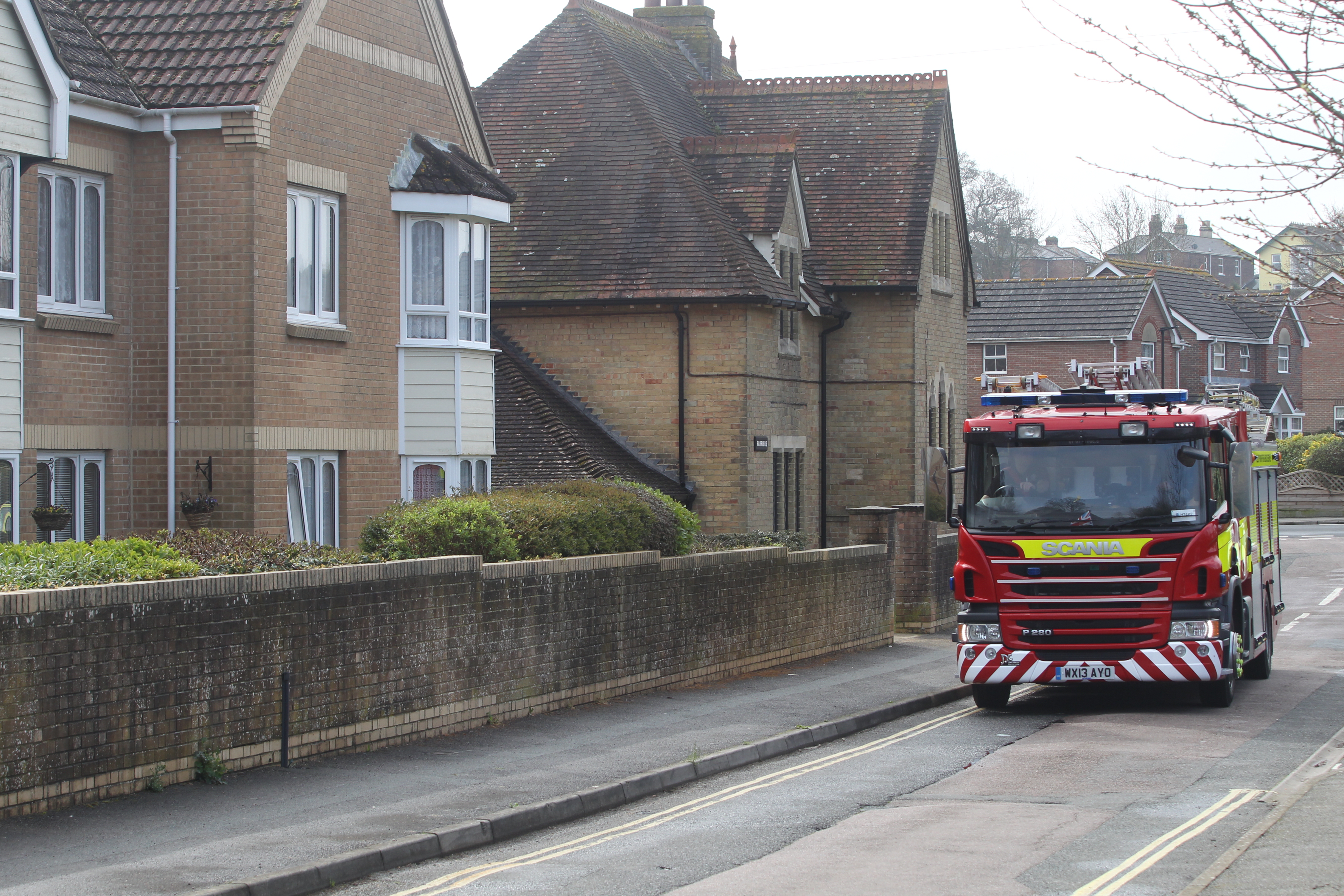 FIREFIGHTERS TACKLE MICROWAVE FIRE IN BINSTEAD