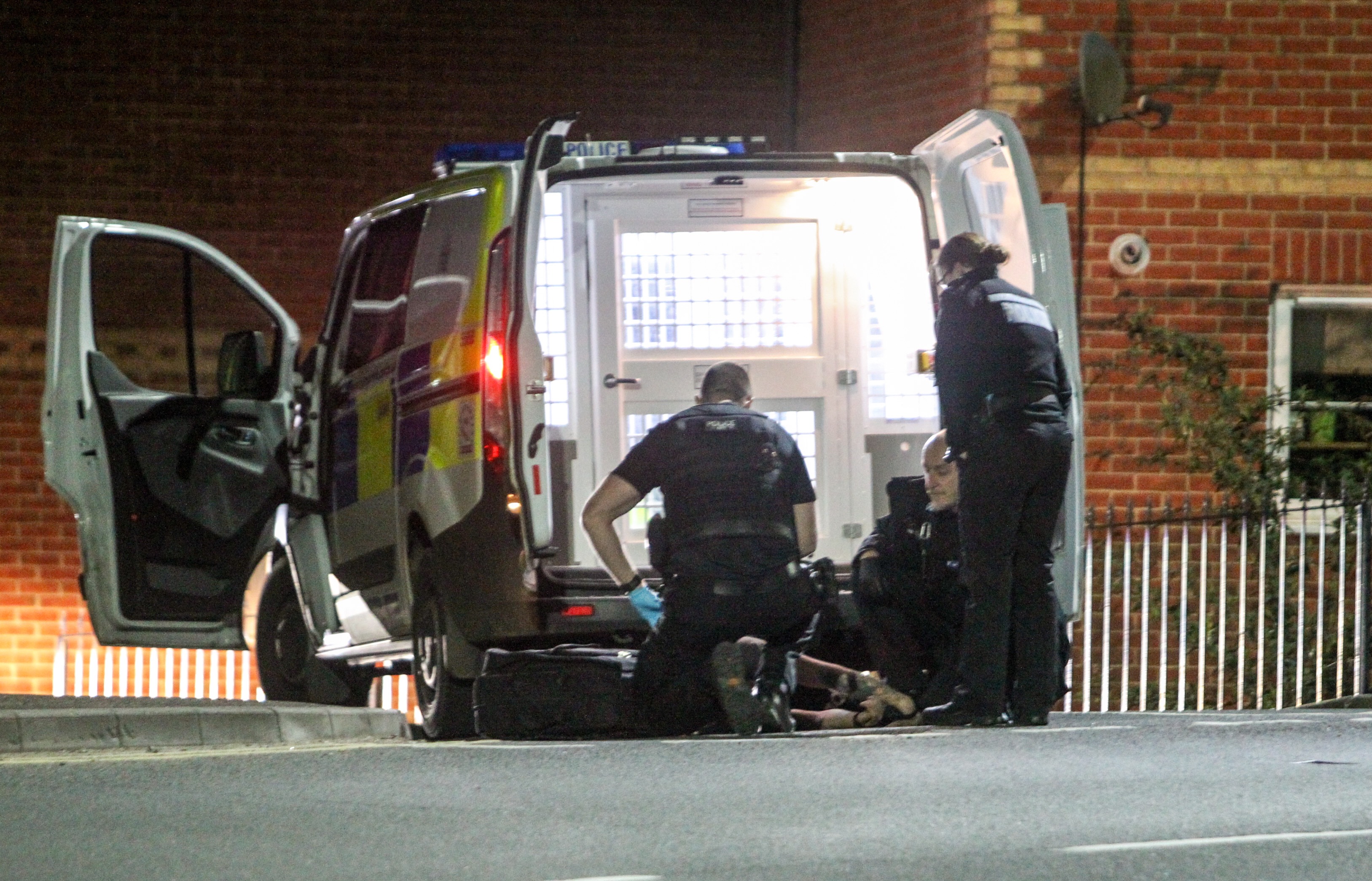 AMBULANCE CALLED FOR MALE DETAINED BY POLICE IN OAKFIELD