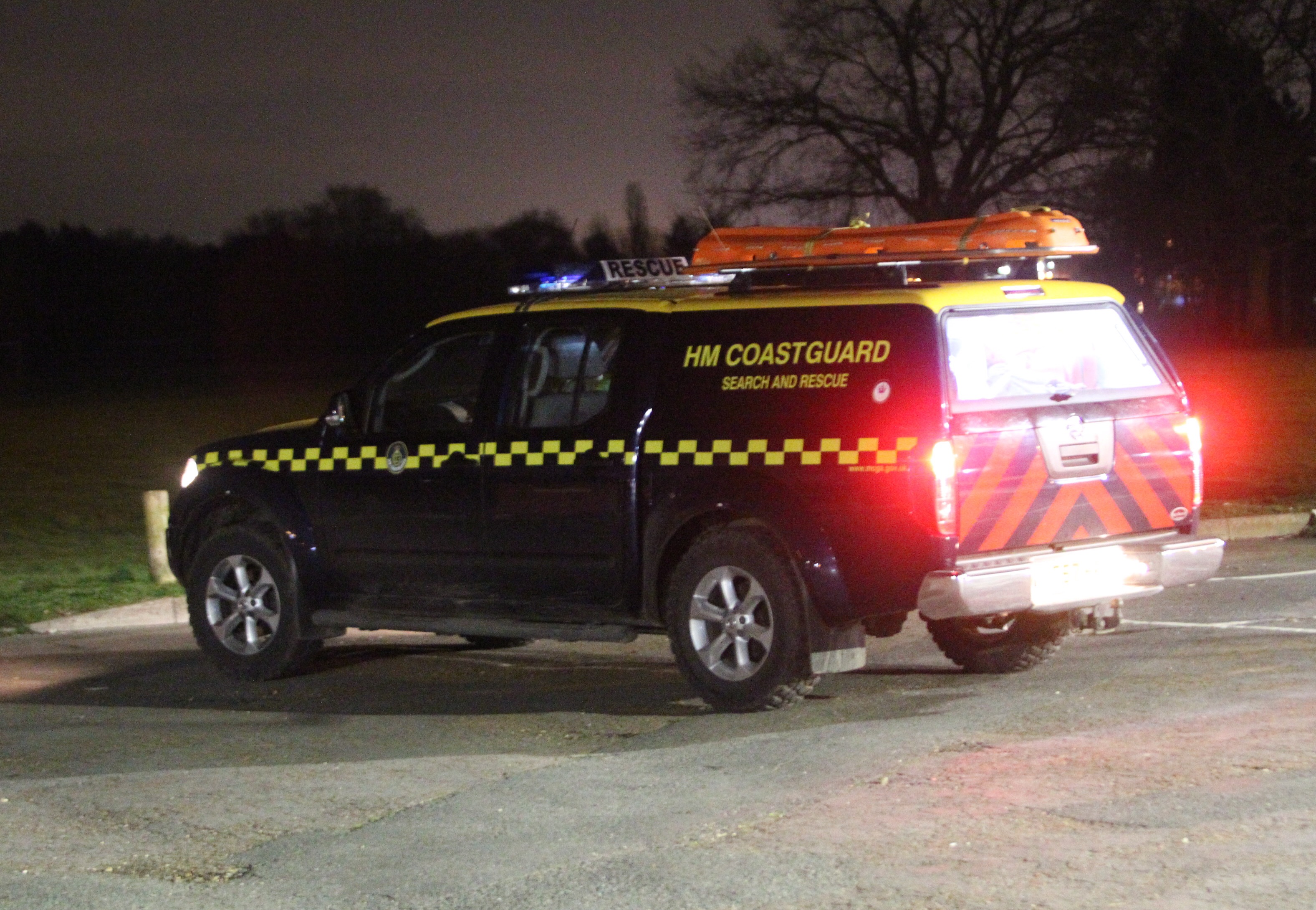 COASTGUARD SEARCH OF THE RIVER MEDINA IN NEWPORT