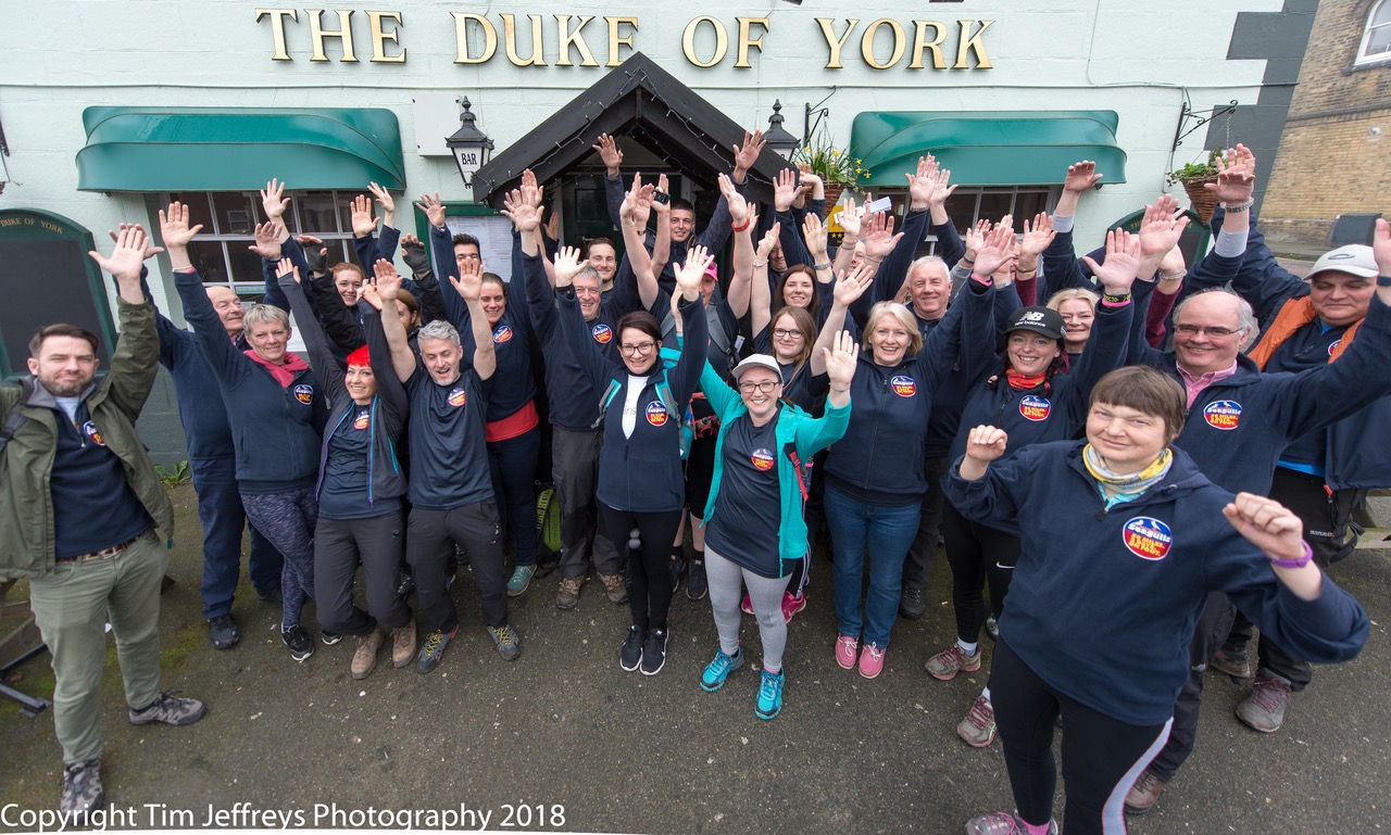 WALKERS CONQUER ISLE OF WIGHT COASTLINE TO BEAT BRAIN CANCER