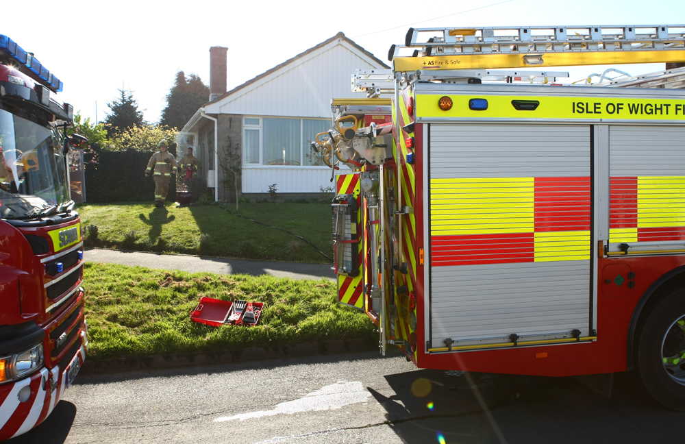 SUSPICIOUS GARDEN FIRE AT BUNGALOW IN BINSTEAD