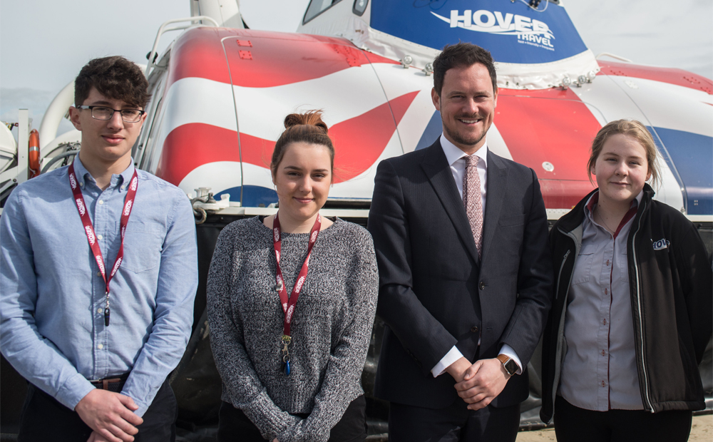 MP FOR PORTSMOUTH SOUTH VISITS HOVERTRAVEL’S APPRENTICES