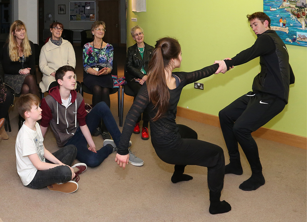 BALLET PERFORMANCE AT MOUNTBATTEN HOSPICE