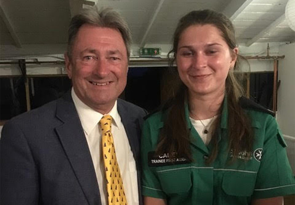 CHARITY FUNDRAISER WITH ALAN TITCHMARSH RAISES VITAL CASH FOR ST JOHN AMBULANCE