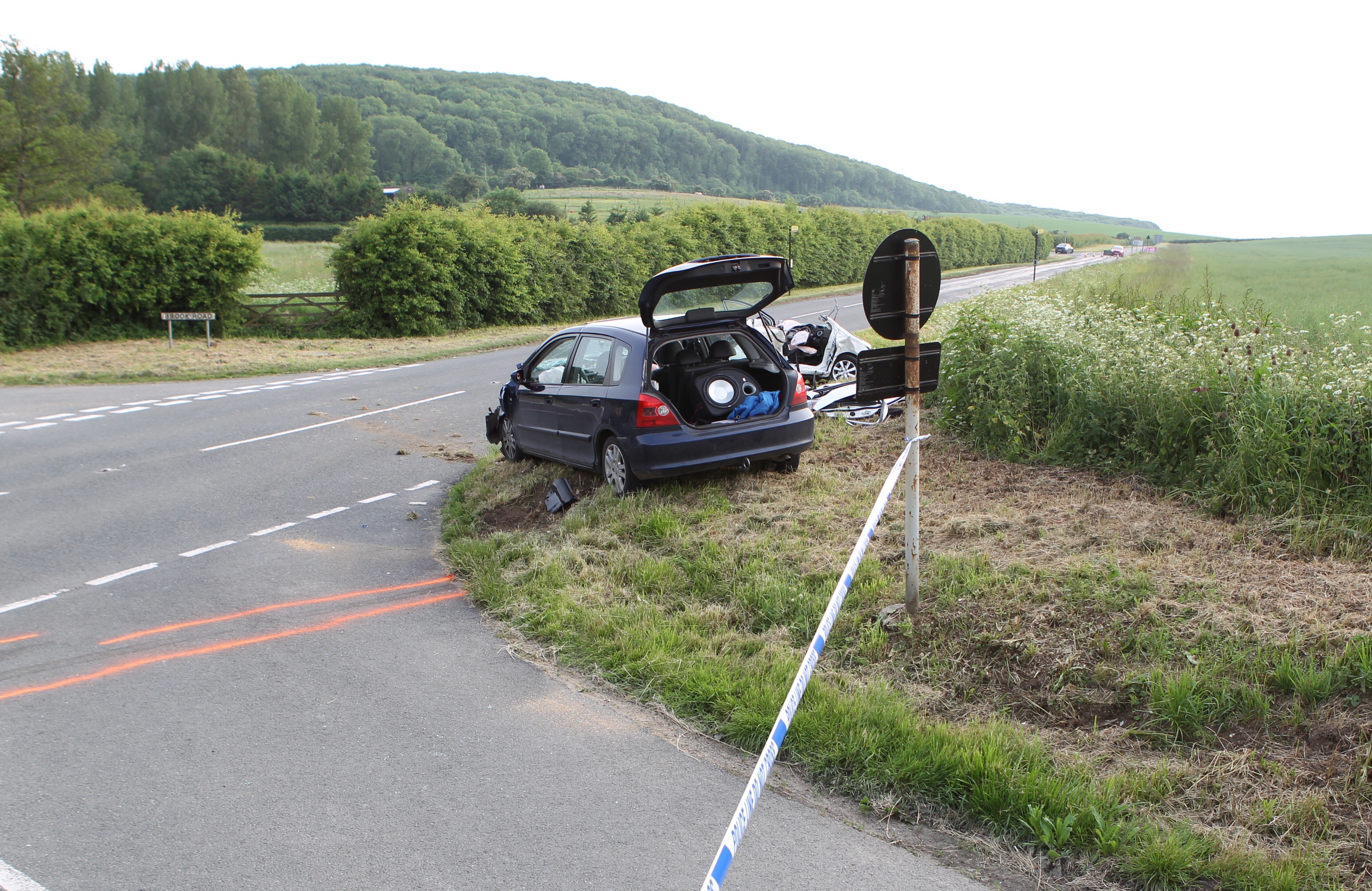 3 INJURED IN MIDDLE ROAD CRASH AT CHESSELL