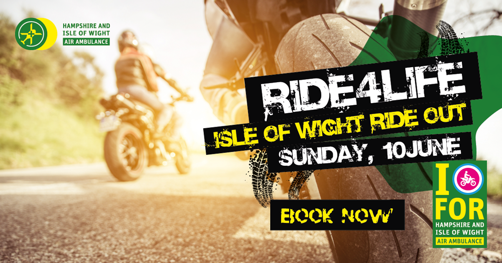 ONE MONTH TO GO UNTIL ISLE OF WIGHT RIDE4LIFE IN AID OF LOCAL AIR AMBULANCE