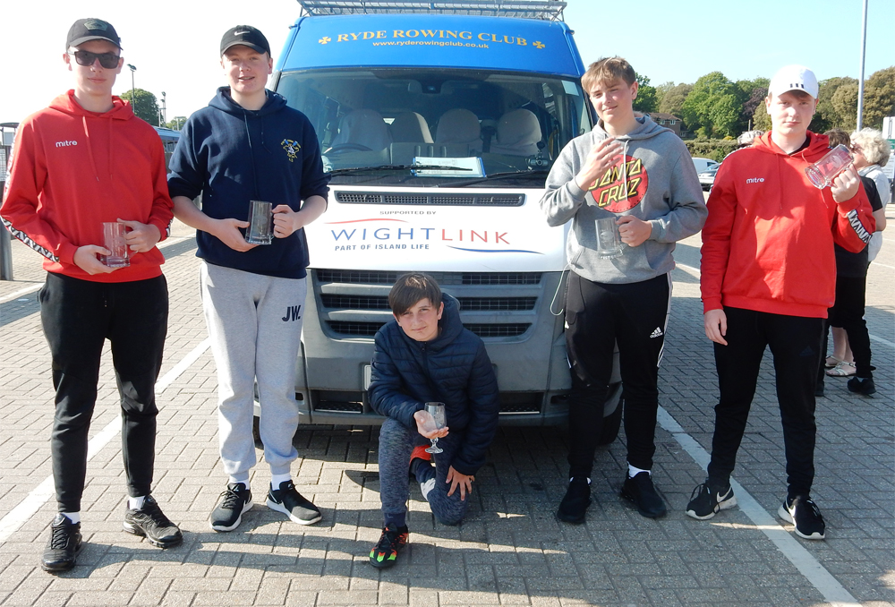 SUCCESS FOR RYDE’S COXED FOUR AT MILFORD-ON-SEA