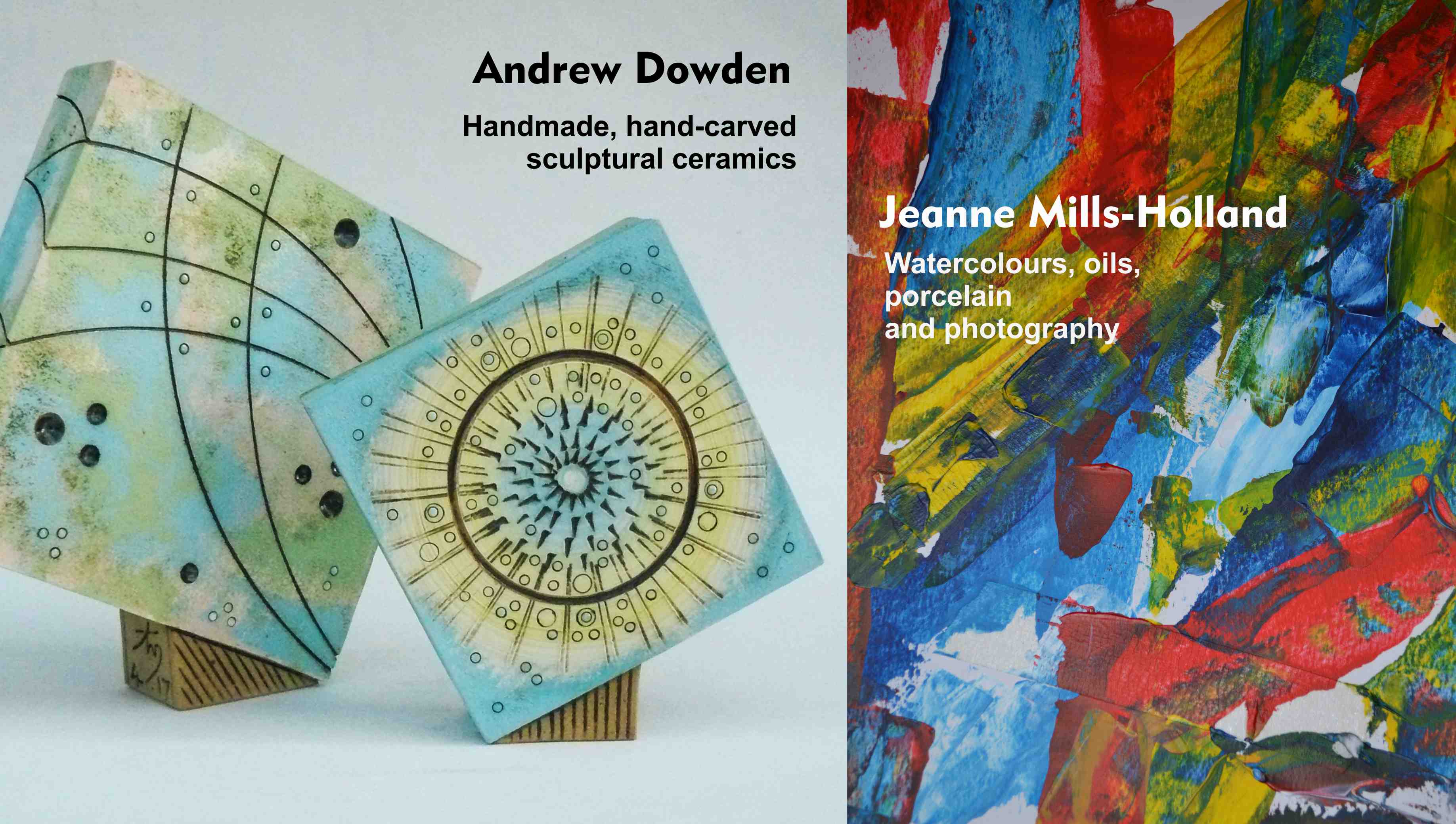 EXHIBITION OF CONTEMPORARY CERAMICS AND PAINTINGS HEADING TO QUARR ABBEY