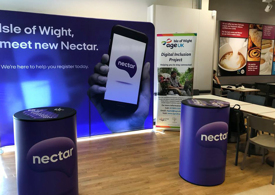 AGE UK ISLE OF WIGHT PARTNERS WITH SAINSBURY’S TO PROVIDE NECTAR DIGITAL SUPPORT