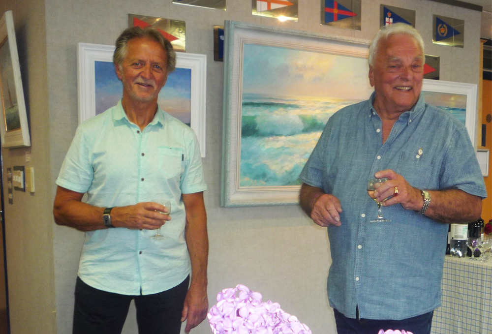 LOCAL ARTISTS MALCOLM AND CHRIS EXHIBIT WORKS AT REGATTA HOUSE
