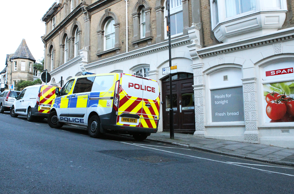 POLICE PROBE INCIDENT AT SHANKLIN FLAT