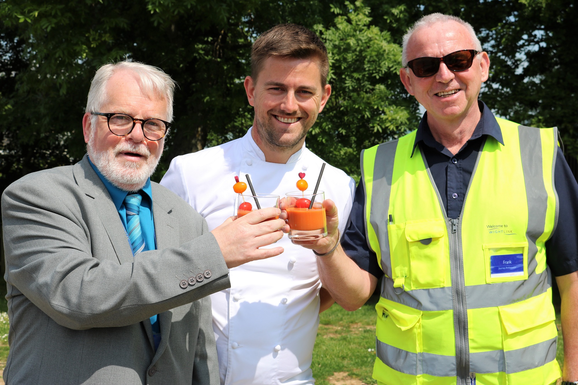 CHILLED GAZPACHO BRIGHTENS THE DAY FOR WIGHTLINK STAFF