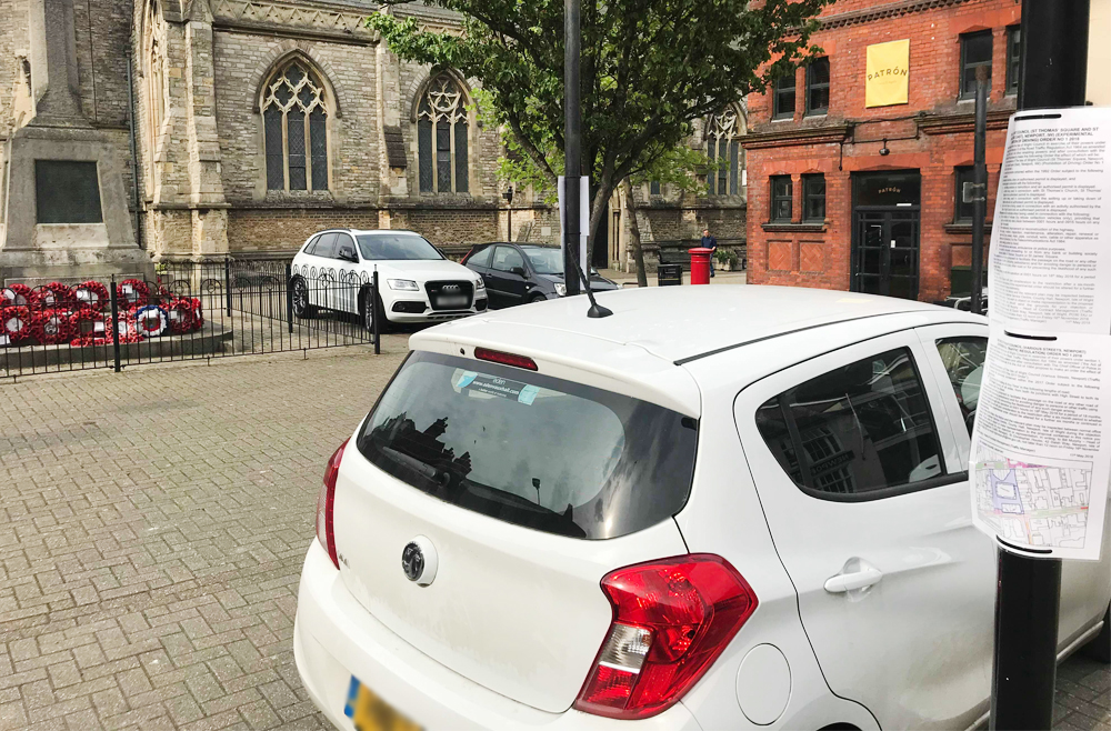 RESTRICTIONS COME INTO FORCE ON PARKING IN NEWPORT’S SQUARES