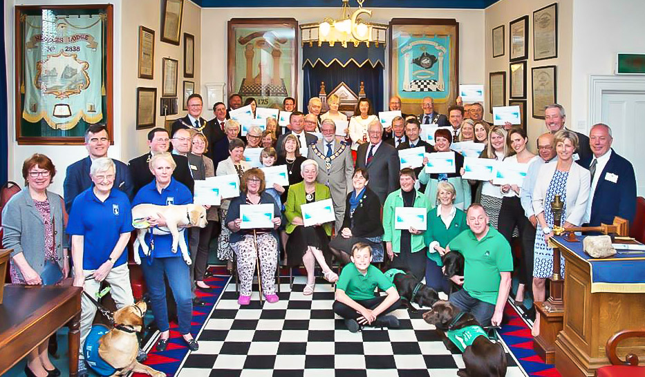 ISLAND CHARITIES RECEIVE £90,000 FROM THE FREEMASONS