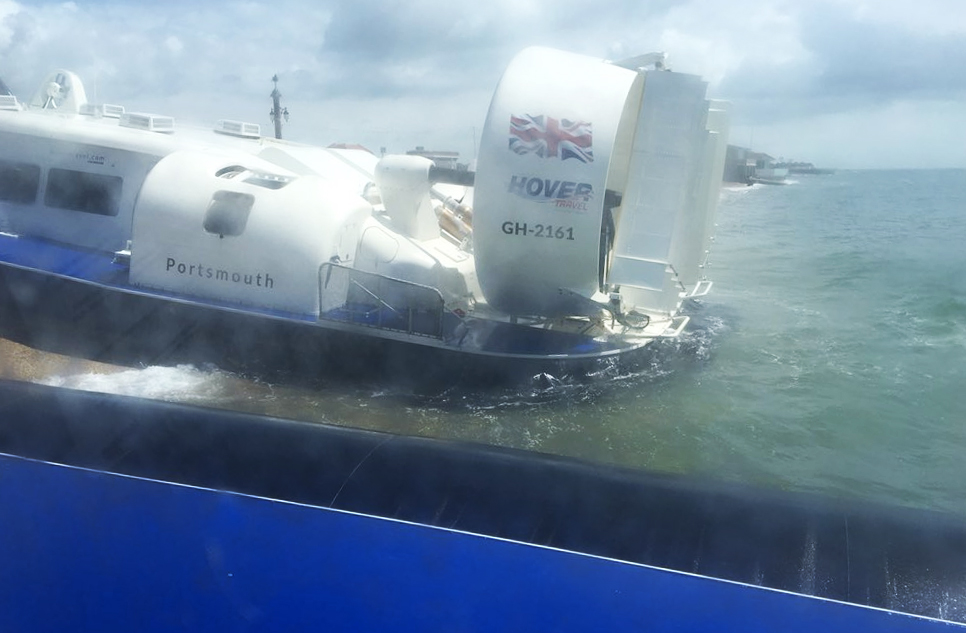 ‘HOVER BOVER’ SEES ISLAND FLYER LIST TO ONE SIDE