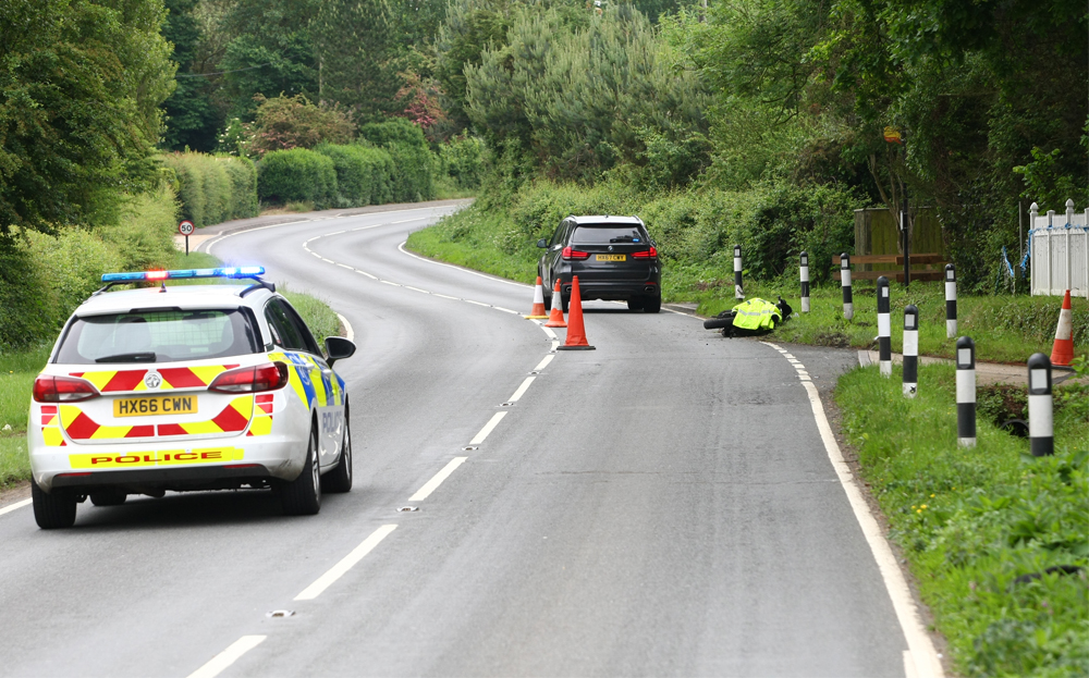 MOTORCYCLIST SERIOUSLY INJURED IN APSE HEATH CRASH