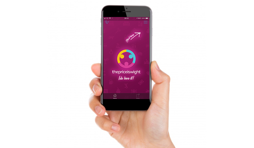 THE PRICE IS WIGHT LAUNCH BRAND NEW APP FOR LOCAL DEALS