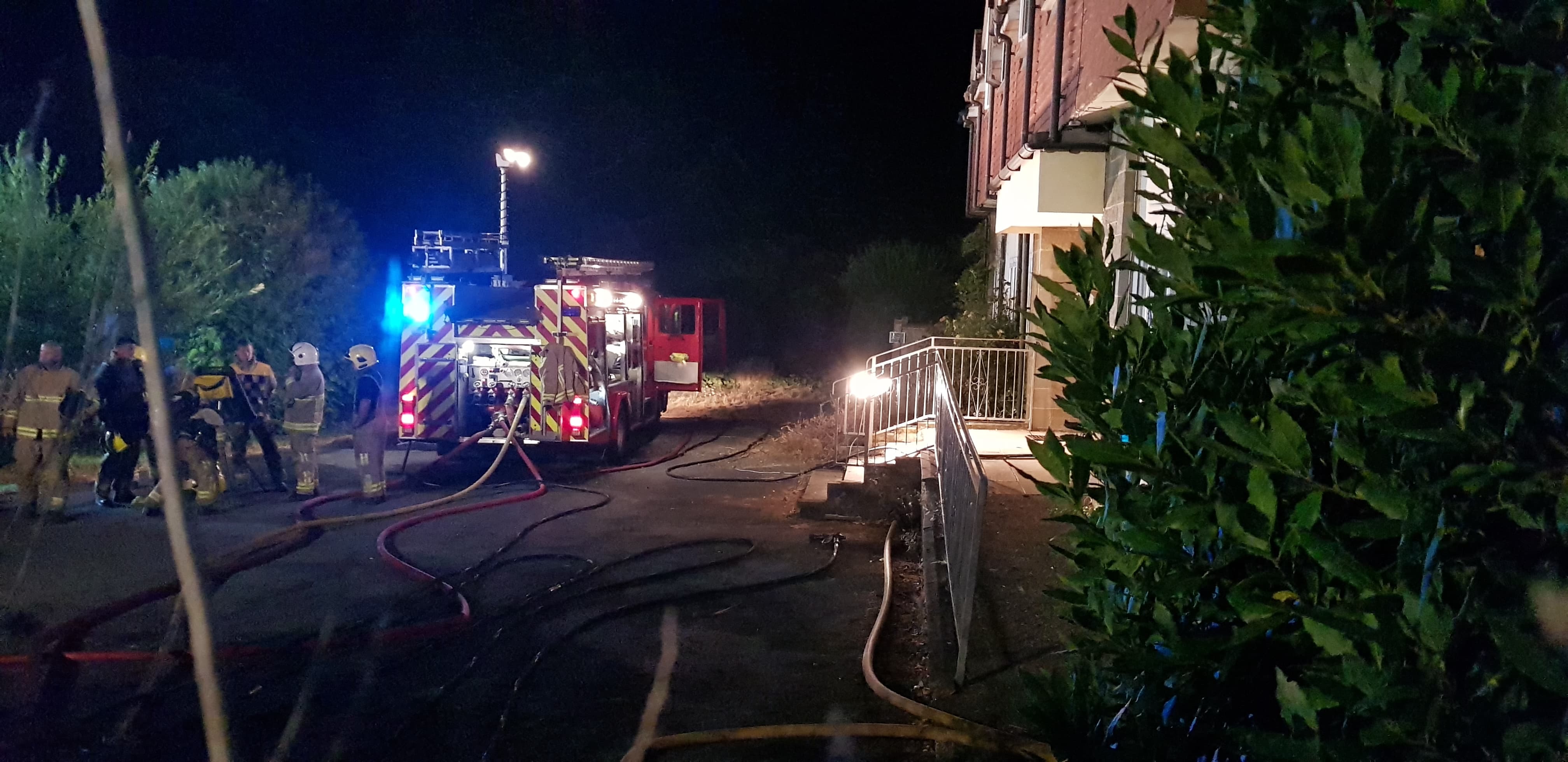 EMERGENCY RESPONSE BY FIRE CREWS TO DERELICT FORMER CARE HOME