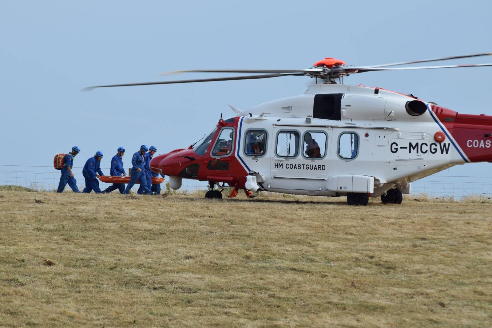 COASTGUARD RESCUE TEAMS DEPLOYED TO COMPTON