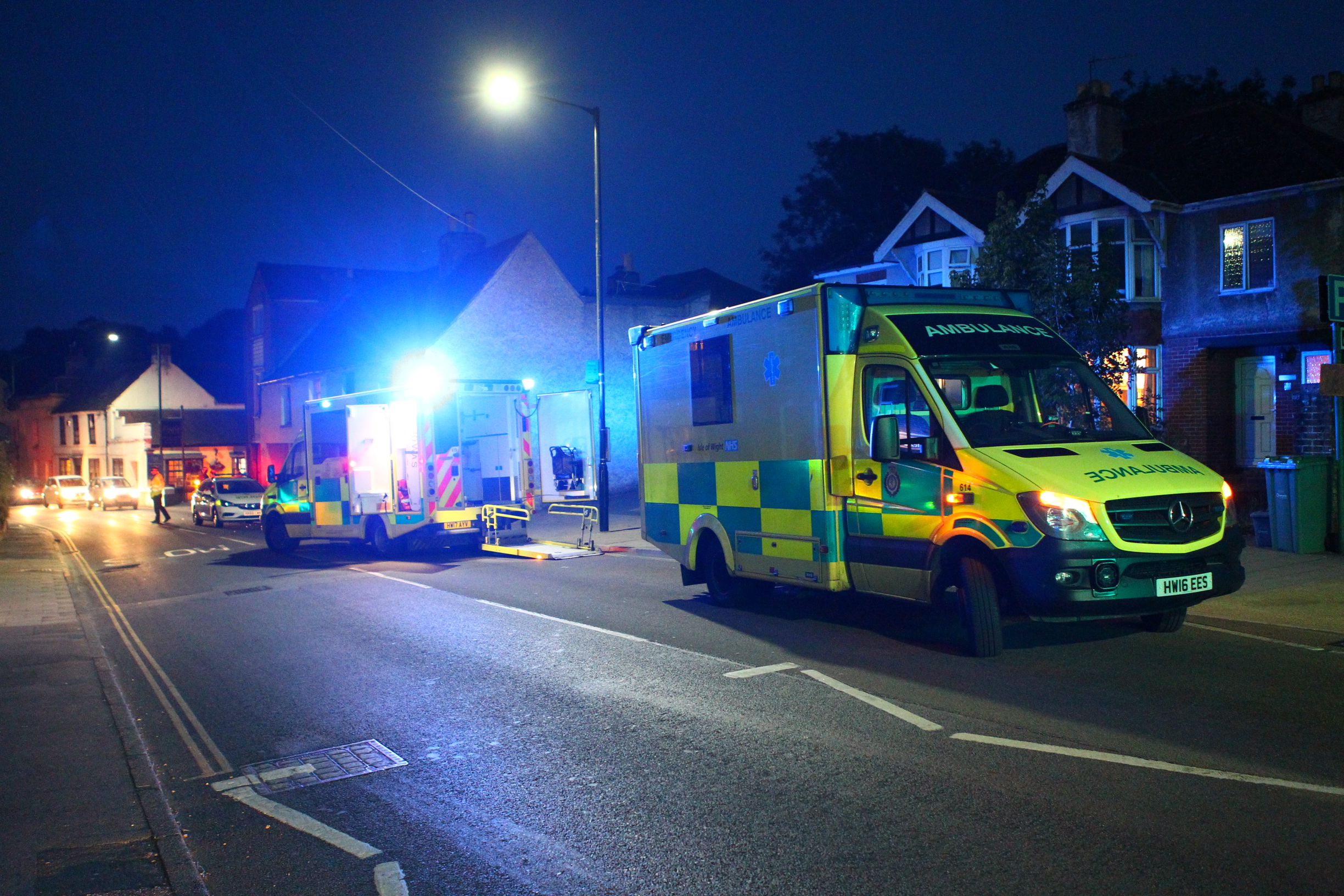 MOPED RIDER KNOCKED OFF BIKE IN CARISBROOKE