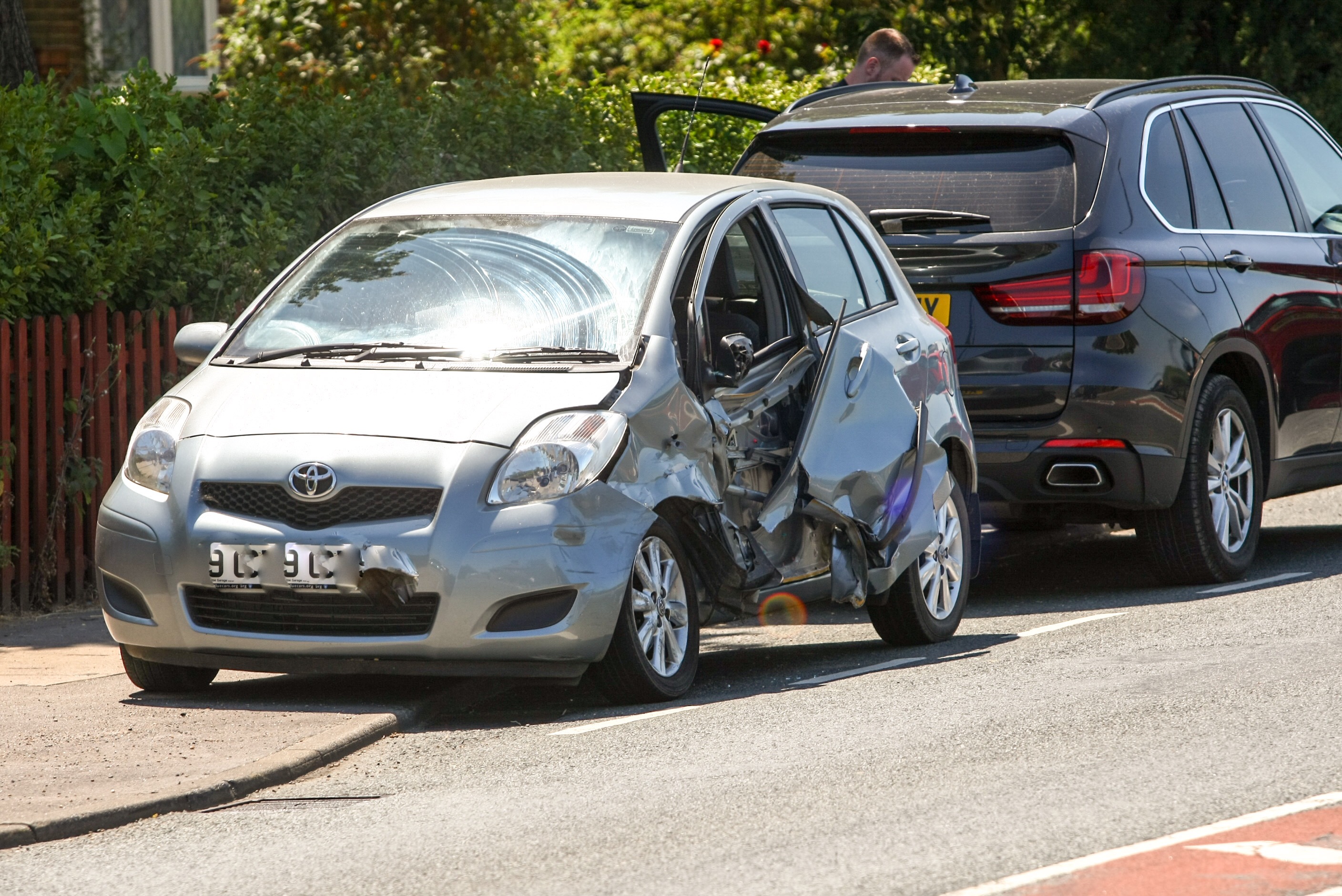 CRASH AT BINFIELD CORNER BRINGS TRAFFIC TO A STANDSTILL