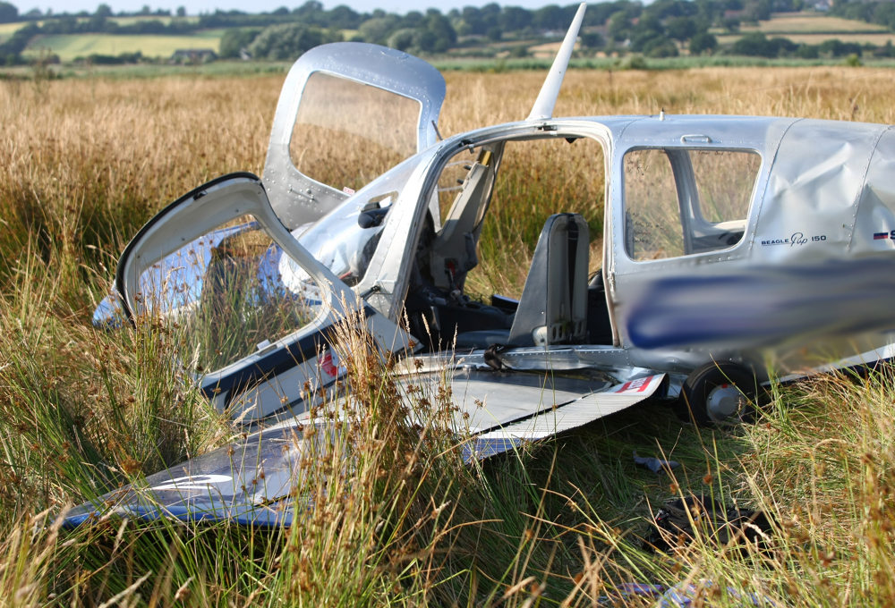 2 ESCAPE WITH THEIR LIVES AFTER PLANE CRASHES INTO POWER CABLES