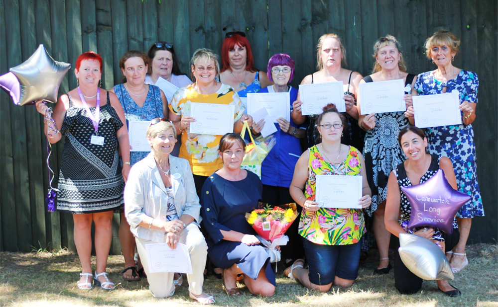 10 LOCAL CARE WORKERS REWARDED FOR LONG SERVICE