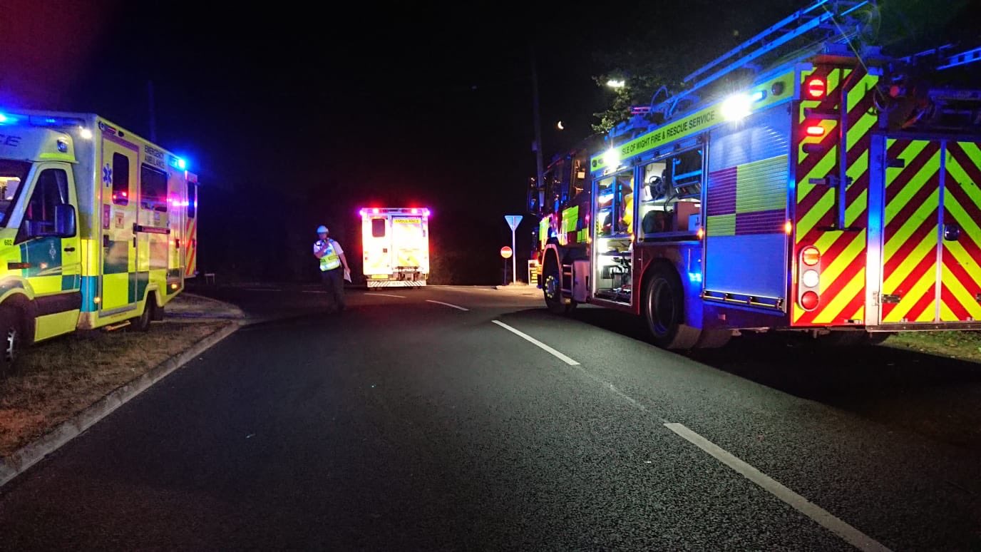 1 PERSON CONVEYED TO HOSPITAL AFTER CAR ROLLS ONTO ROOF IN COLWELL