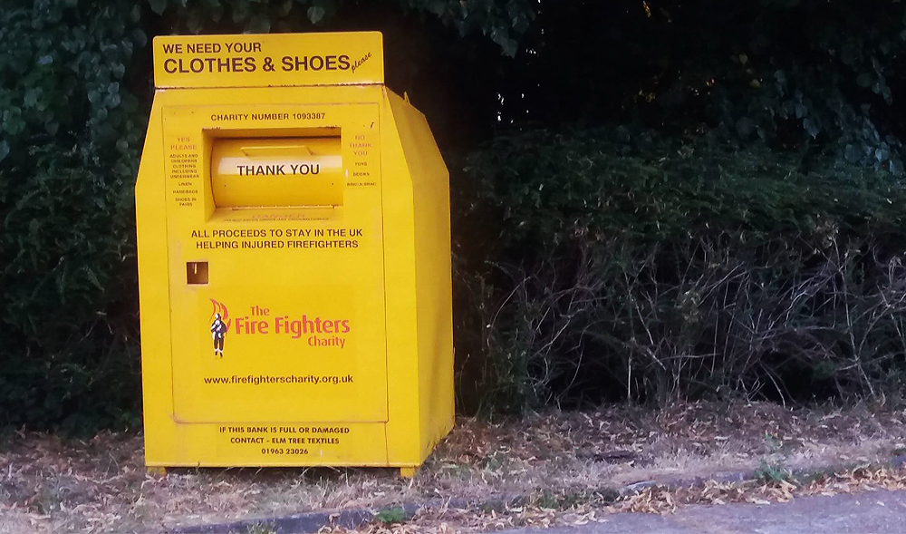 £3,000 RAISED BY FIRE STATION CLOTHING BANKS ON THE ISLE OF WIGHT