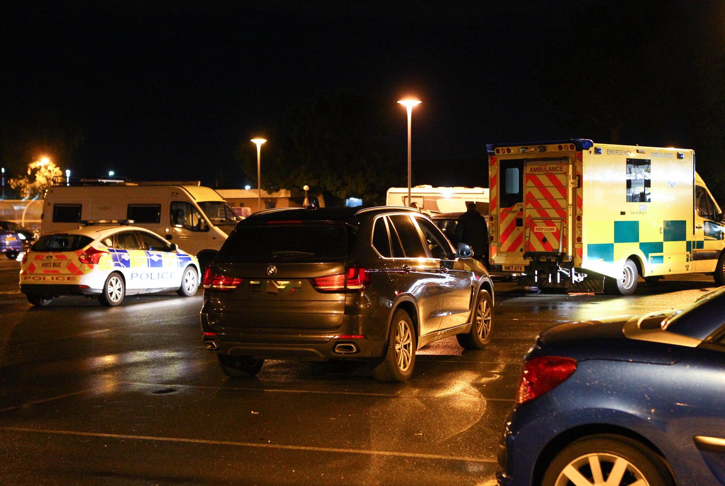 PARAMEDICS CALLED TO TESCO CAR PARK CRASH