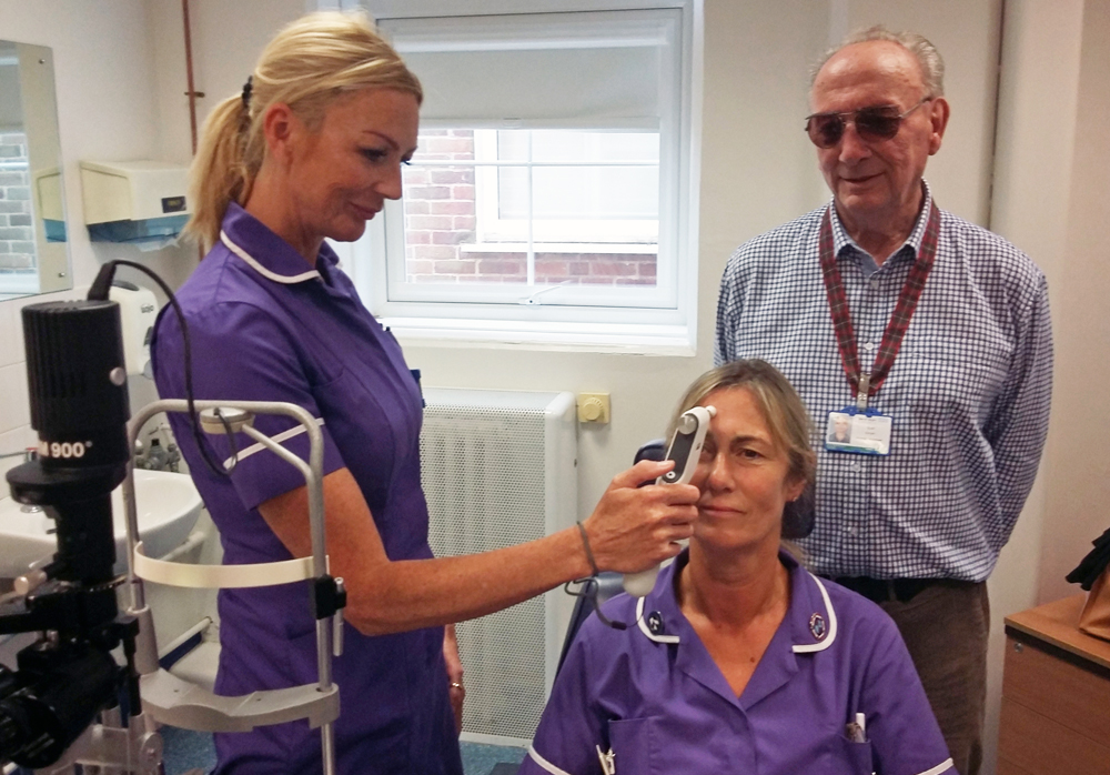 HOSPITAL’S EYE DEPARTMENTS GETS A HAND-HELD TONOMETER