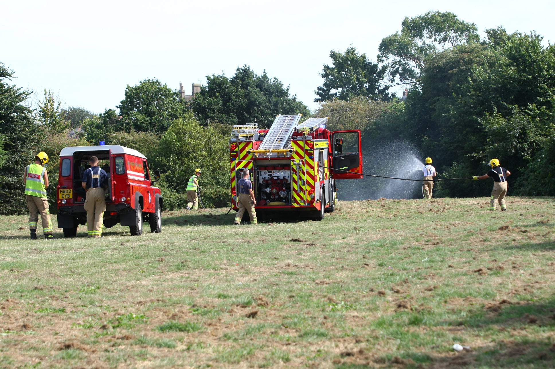 GRASS FIRE OFF STOWER PLACE IN SANDOWN