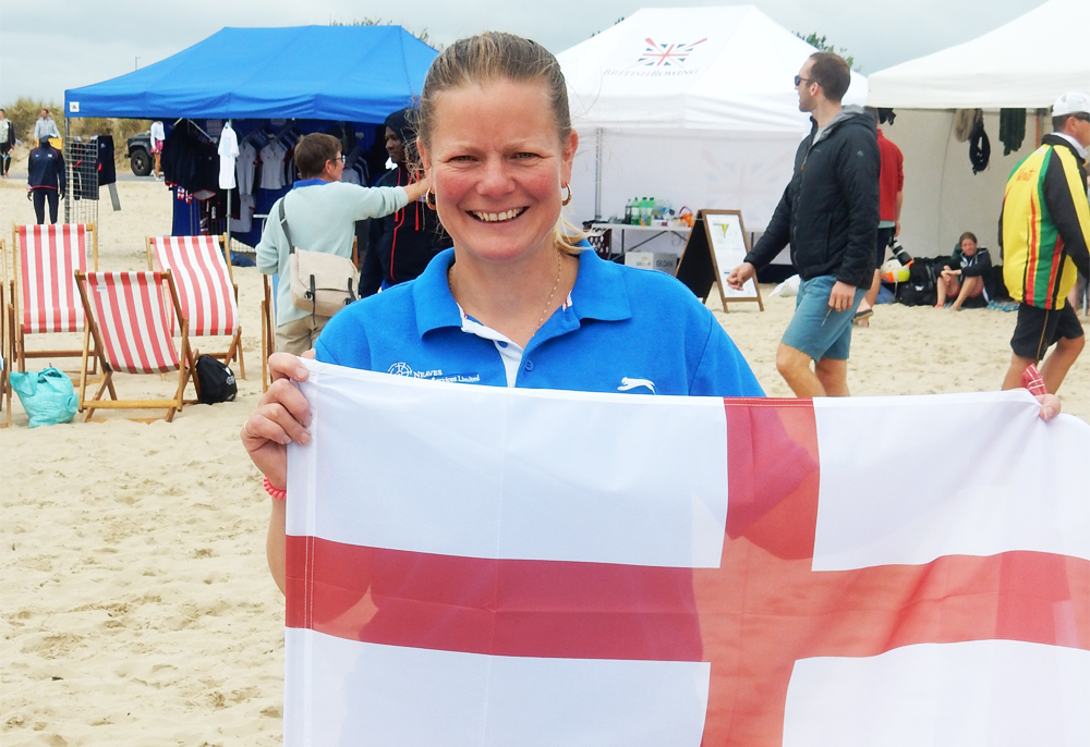 RYDE’S SHARON AYLES REPRESENTS ENGLAND AT COMMONWEALTH BEACH SPRINT CHAMPIONSHIPS