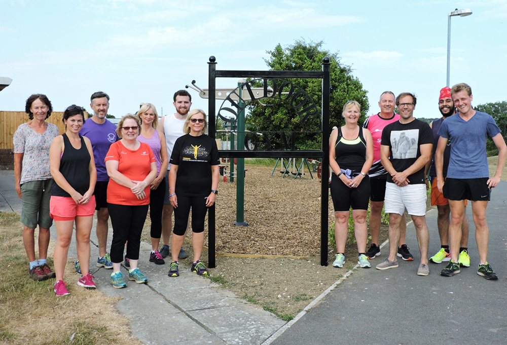 OUTDOOR GYM MOVED TO A BETTER AND BRIGHTER SPACE