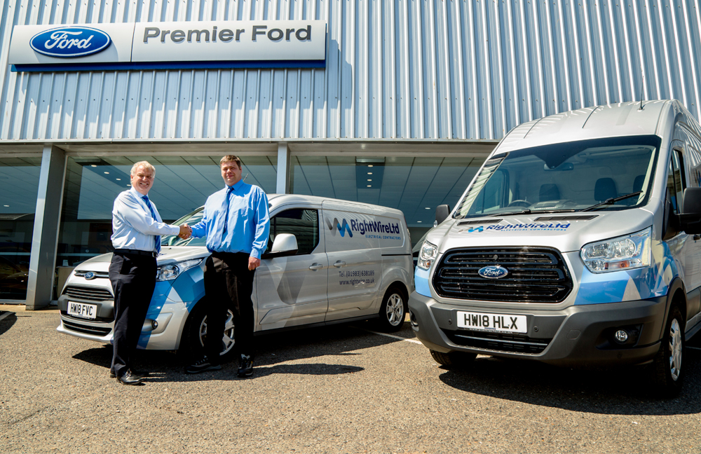 ISLAND ELECTRICAL CONTRACTOR TAKES DELIVERY OF NEW VANS FROM PREMIER FORD