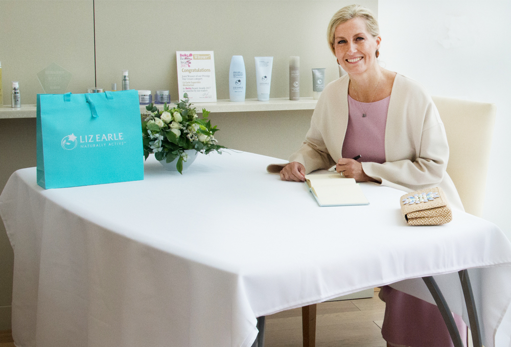 THE COUNTESS OF WESSEX VISITS LIZ EARLE HQ