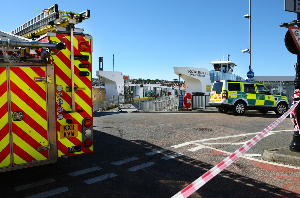 STAFF ACCIDENT FORCES SUSPENSION OF COWES FLOATING BRIDGE