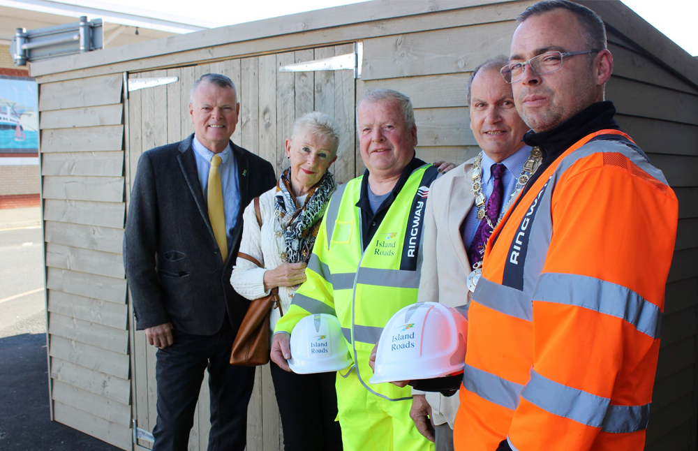 BESPOKE SANDBAG STORE CREATED TO TIDY UP EAST COWES
